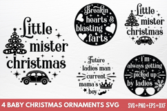 Baby Christmas Ornaments SVG Product Image 1