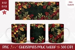 Floral Mug Template, Cozy Winter Mug Sublimation Product Image 1