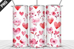 Lovely Hearts Tumbler Design | Valentine&#039;s Day Tumbler Wrap Product Image 2