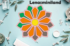 Rangoli flower mandala plywood base laser cut file bead sort Product Image 1