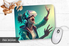 Virtual Reality Delight Mouse Pad PNG Design Product Image 1