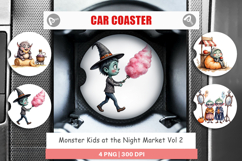 Car Coaster Monster Night Market Product Image 1