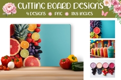 Smoothie Cutting Board Designs, Fruits Cutting Board Product Image 1
