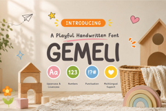 Gemeli - sticky playful font Product Image 1