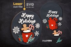 Christmas SVG laser cut file for Glowforge Product Image 1