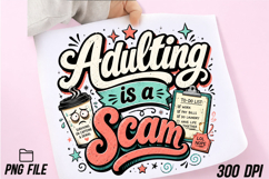 Funny Sarcastic is a Scam PNG Product Image 2