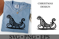Christmas Sleigh Svg | Christmas svg | Shirt Svg Product Image 2
