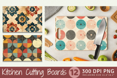 Retro Distressed Cutting Boards sublimation Designs Product Image 1