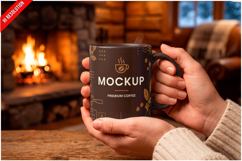 Mug Cozy Interior Mockup Product Image 1