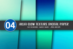 Aqua Glow Texture Digital Paper Product Image 1