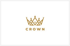 Abstract Crown Logo Design Vector Template Product Image 2