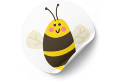 Bee sticker set cute cartoon honey insects pack Product Image 4