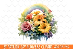 St Patrick Day Flowers Clipart Product Image 2