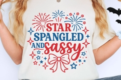 Star Spangled And Sassy Svg, 4th Of July Svg, Patriotic Svg. Product Image 2