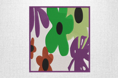 Bold Floral Block Embroidery Design Product Image 1