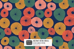 Abstract Retro Circles Pattern Product Image 1