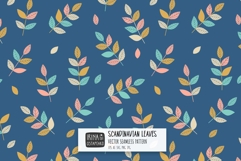 Scandi Autumn Leaves Pattern Product Image 1