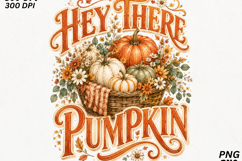 Cute Fall Pumpkin Sublimation Design SVG Product Image 2