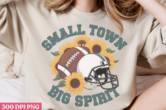 Small Town Big Spirit PNG, America Football Sublima Product Image 1
