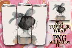 Boho Kids: 20oz Watercolor Tumbler Wrap, Spring Product Image 1