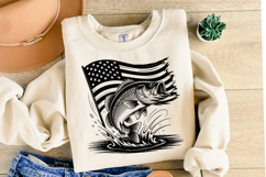 USA Fishing Svg Design | Svg Cut Files | Shirt Svg Product Image 1