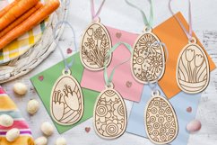 Easter Eggs Ornaments Laser Glowforge SVG Product Image 3