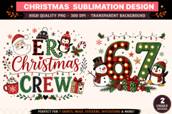 Christmas PNG | Christmas Crew PNG | Christmas Sublimation Product Image 1