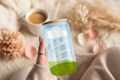 Clear glass can mockup Product Image 2