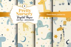 Nursery Seamless patterns and Seamless backgrounds Product Image 1