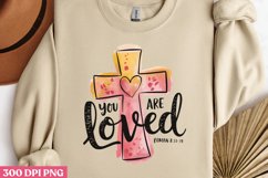 You are loved Romans 8_39 PNG, God Is Love Clipart PNG Product Image 2