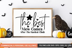 The Best View Comes After The Hardest Climb svg design Product Image 1
