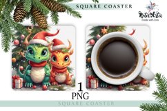 Mug coaster with dragon for Christmas Product Image 1