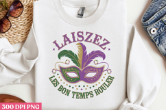 LAISSEZ BON TEMPS ROULER PNG, Mardi Gras Sublimation PNG Product Image 2