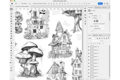 19 Fairy House Part-2 Procreate Stamp Brushes Product Image 7