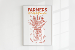 Farmers Market SVG Bundle Vegetables Fruits Kitchen Line Art Product Image 2