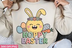 Hoppy Easter PNG, Retro Easter Sublimation PNG Product Image 2