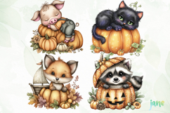 Cute Halloween Fall Sublimation Clipart Product Image 1