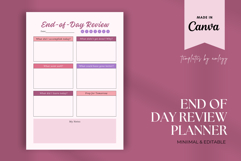 End of Day Review Planner Template Printable Product Image 1