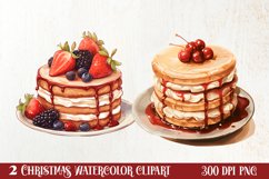 Christmas Dessert Clipart Sublimation, Christmas PNG Product Image 1