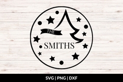 Christmas Family Name SVG - Christmas Tree Product Image 1