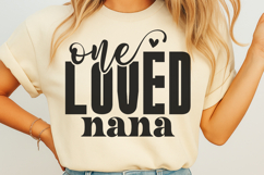 One loved nana SVG Product Image 1