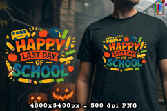 Happy Last Day of School Fun Celebration Sublimation Design Product Image 2