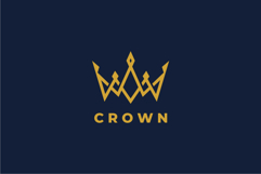 Abstract Crown Logo Design Vector Illustration Product Image 1