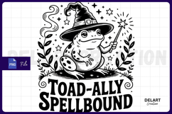 Witch Frog Sublimation PNG Design Product Image 1