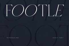 Footle Elegant Modern Serif Font Product Image 1