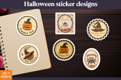 Vintage Halloween Stamps Pumpkin Post Halloween Stickers Product Image 1