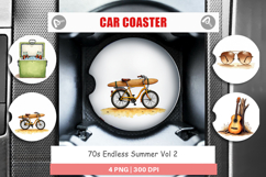 70s Endless Summer Car Coaster Product Image 1
