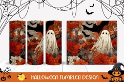 Cartoon Halloween Tumbler, Halloween Bats Tumbler Wrap Product Image 1