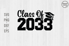 Class of 2033|Graduation 2033|Pre-K Graduate|Senior 2033 Product Image 1