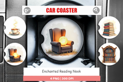 Enchanted Reading Nook Car Coaster Product Image 1